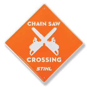 CHAIN SAW CROSSING Sign