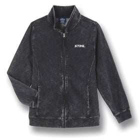 Ladies' Distressed Full-Zip Sweatshirt